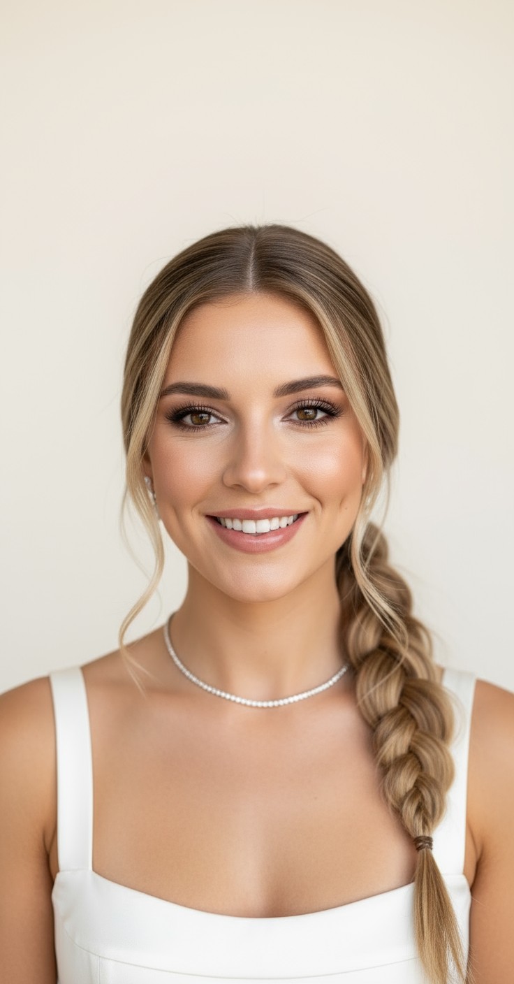 After French Braid For Wedding